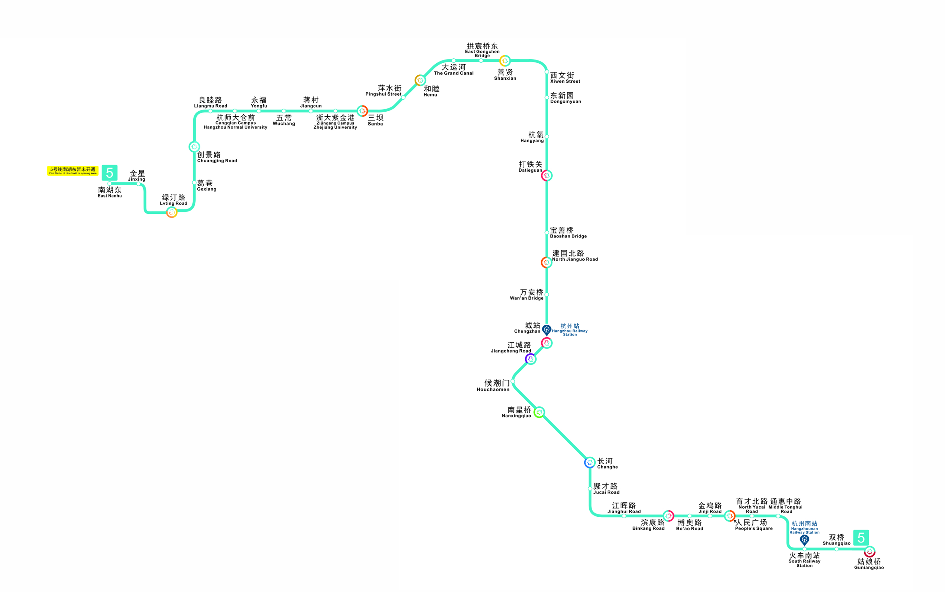 五号线线路图